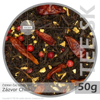 ČIERNY ČAJ OCHUTENÝ Zázvor Chilli (50g)
