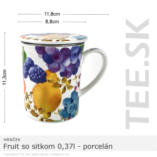 HRNČEK Fruit so sitkom 0,37l – porcelán