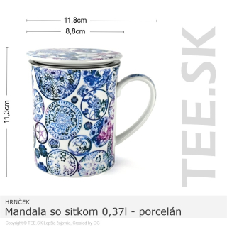 HRNČEK Mandala so sitkom 0,37l – porcelán
