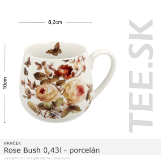 HRNČEK Rose Bush 0,43l – porcelán – darčeková krabička