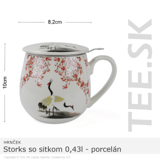 HRNČEK Storks so sitkom 0,43l – porcelán – darčeková krabička