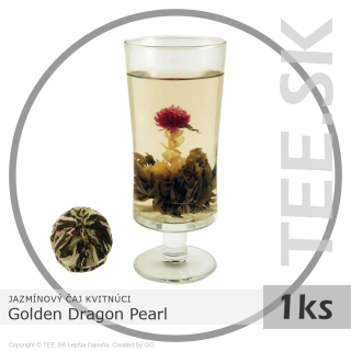 JAZMÍNOVÝ ČAJ KVITNÚCI Golden Dragon Pearl (1ks)