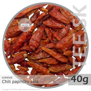 KORENIE Chili papričky celé (40g)