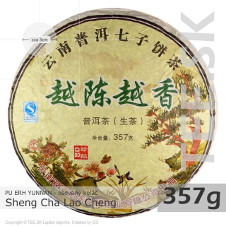 PU ERH Yunnan Scheng Cha Lao Cheng (357g) – lisovaný koláč