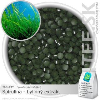 TABLETY Spirulina – bylinný extrakt (180 tabliet)