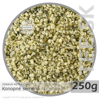 ZDRAVÉ POTRAVINY Konopné semená – lúpané (250g)