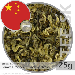 ZELENÝ ČAJ ČÍNA – Snow Dragon – Snežný drak (25g)