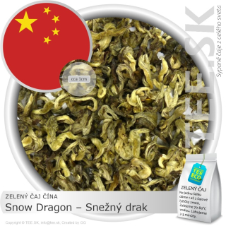 ZELENÝ ČAJ ČÍNA – Snow Dragon – Snežný drak (25g)
