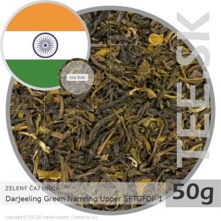 ZELENÝ ČAJ INDIA – Darjeeling Green Namring Upper SFTGFOP 1 (50g)