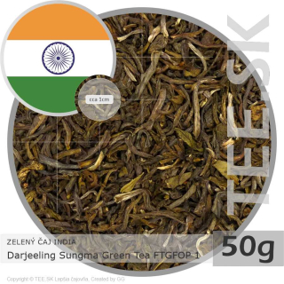 ZELENÝ ČAJ INDIA – Darjeeling Sungma Green Tea FTGFOP 1 (50g)