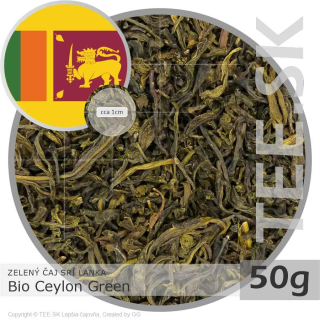 ZELENÝ ČAJ SRÍ LANKA – Bio Ceylon Green (50g)
