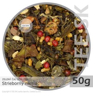 ZELENÝ ČAJ OCHUTENÝ Strieborný mesiac (50g)