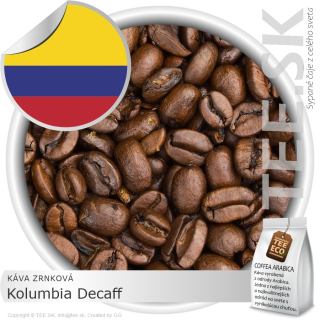ZRNKOVÁ KÁVA ČISTÁ Kolumbia decaff (bezkofeinová) – (100g)