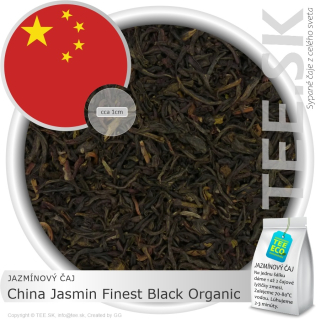 JAZMÍNOVÝ ČAJ China Jasmin Finest Black Organic (50g)